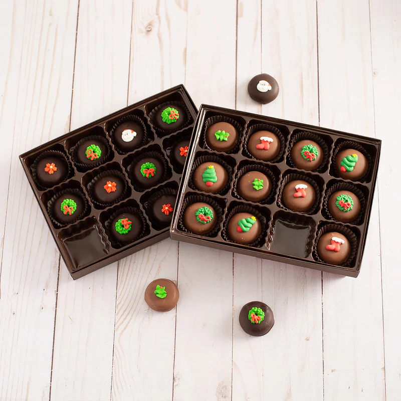 Christmas Decorated Peppermint Creams